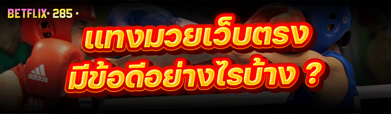 แทงมวยเว็บตรง มีข้อดีอย่างไรบ้าง ?